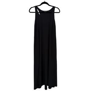 Black Athleta Womens Maxi Tank Racerback Dress with 2 Pockets - Medium